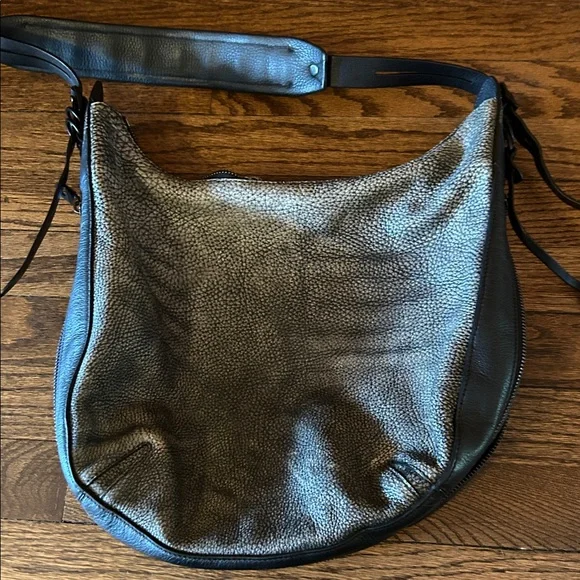 Rag & Bone Bradbury Leather Zip Hobo Bag, Iron Gray - Picture 7 of 12
